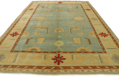 6 x 8 Vintage Turkish Oushak Rug 53080