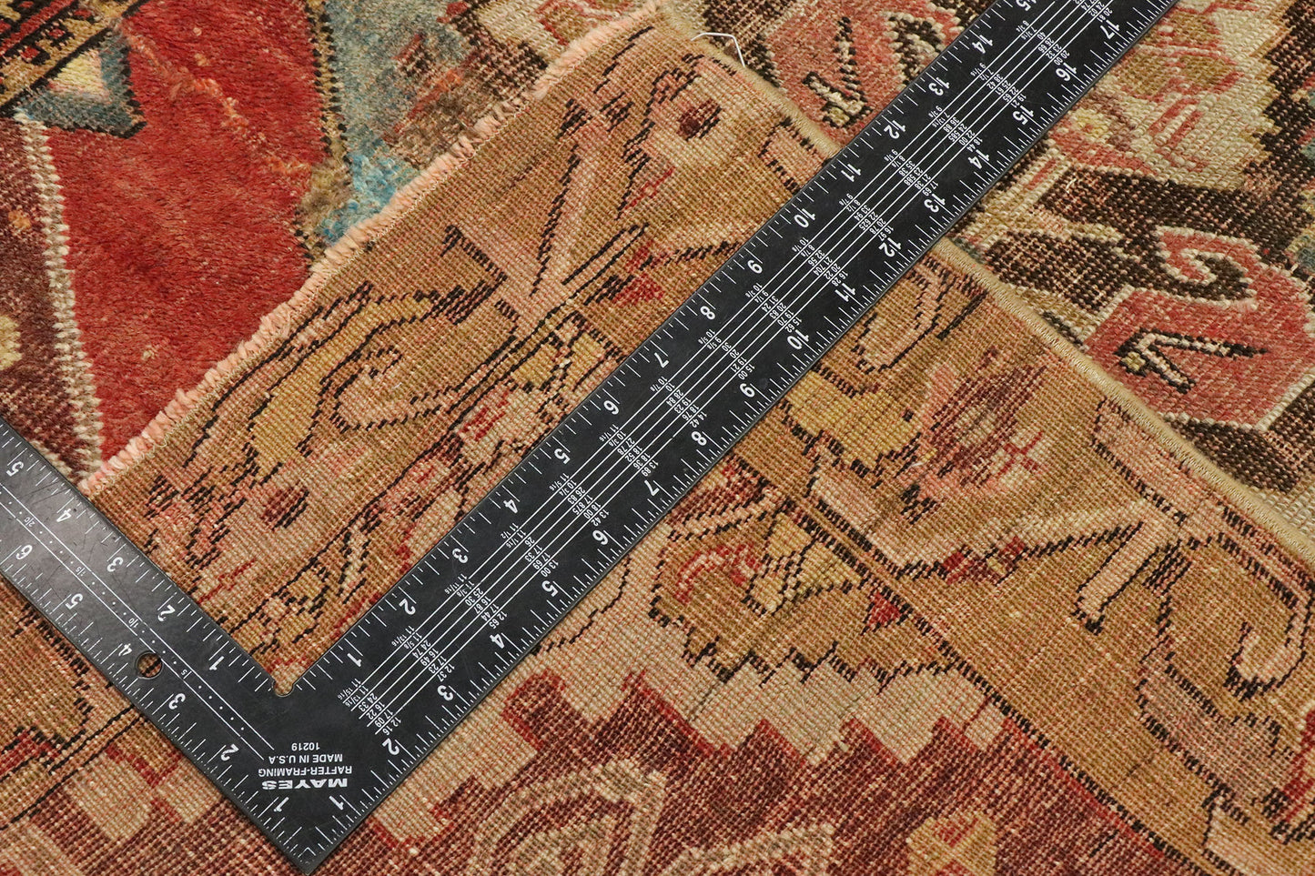 3 x 4 Vintage Turkish Oushak Rug 53082
