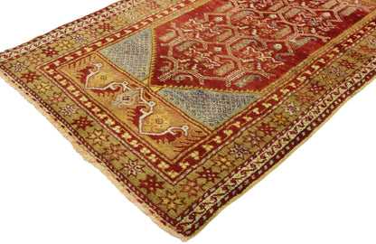 3 x 5 Vintage Turkish Oushak Prayer Rug 53083