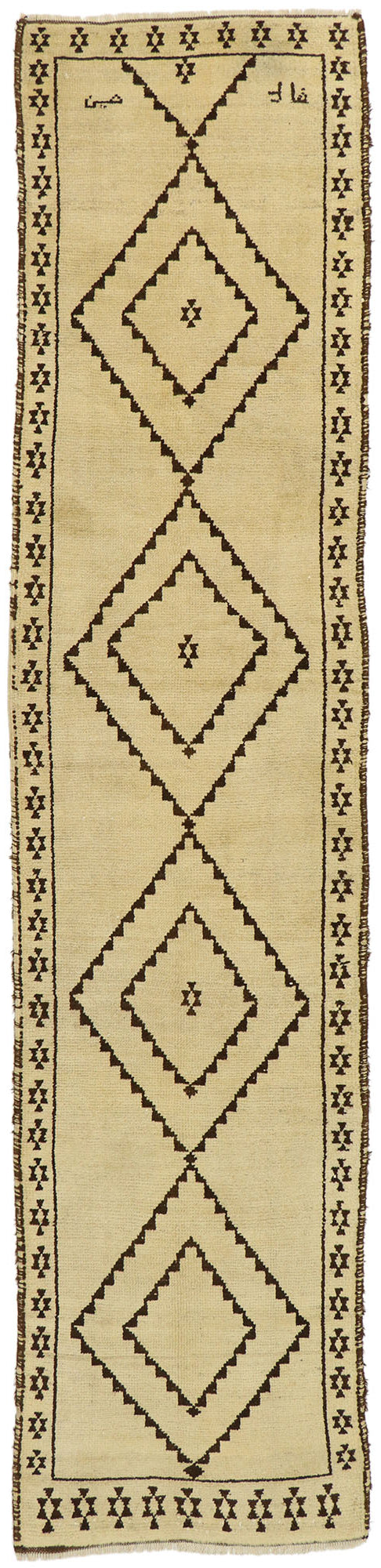 3 x 13 Vintage Turkish Oushak Runner 53084