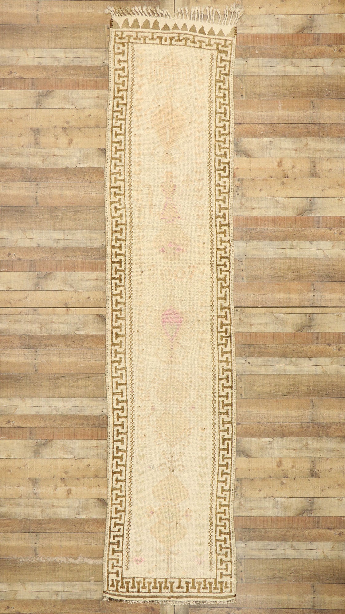 3 x 13 Vintage Turkish Oushak Runner 53085
