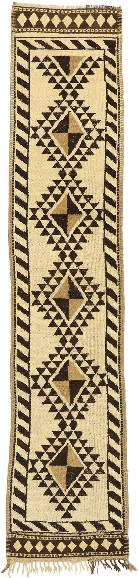 3 x 13 Vintage Turkish Oushak Runner 53086