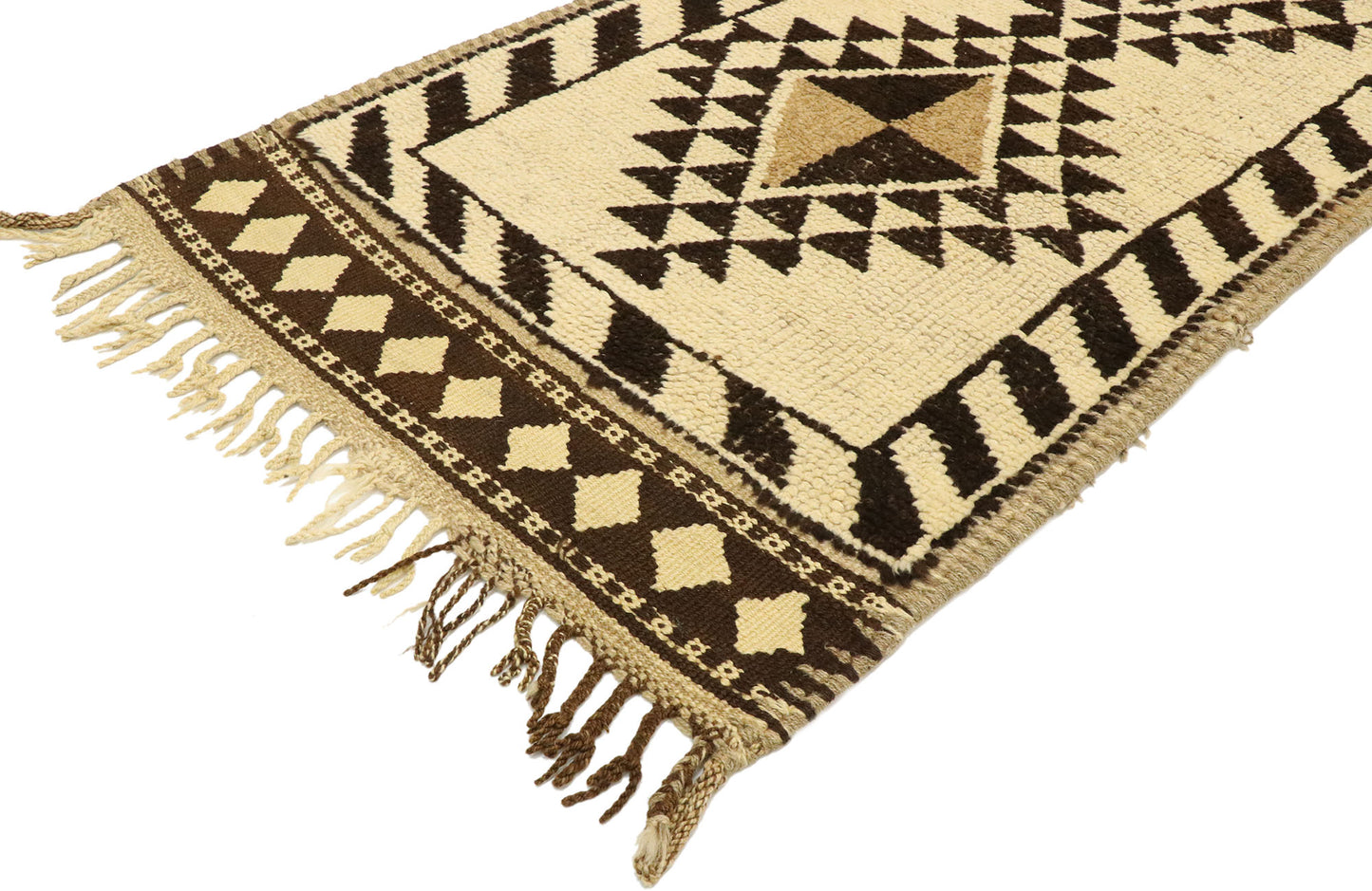 3 x 13 Vintage Turkish Oushak Runner 53086
