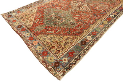 4 x 7 Vintage Persian Shiraz Rug 53087
