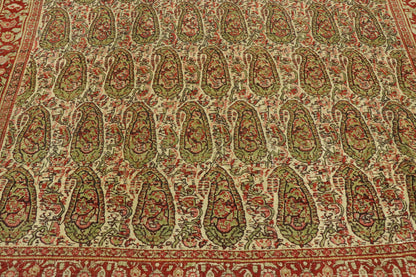 4 x 6 Vintage Persian Boteh Senneh Rug 53088