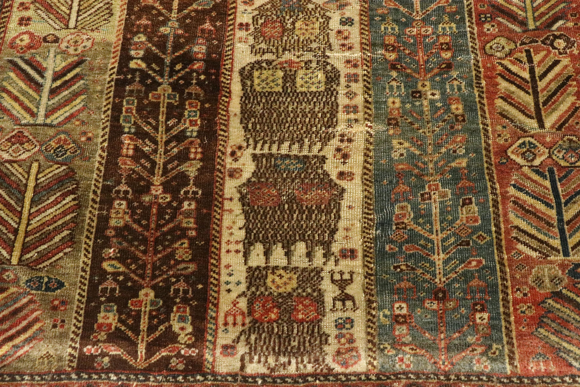 3 x 4 Vintage Turkish Oushak Rug 53089