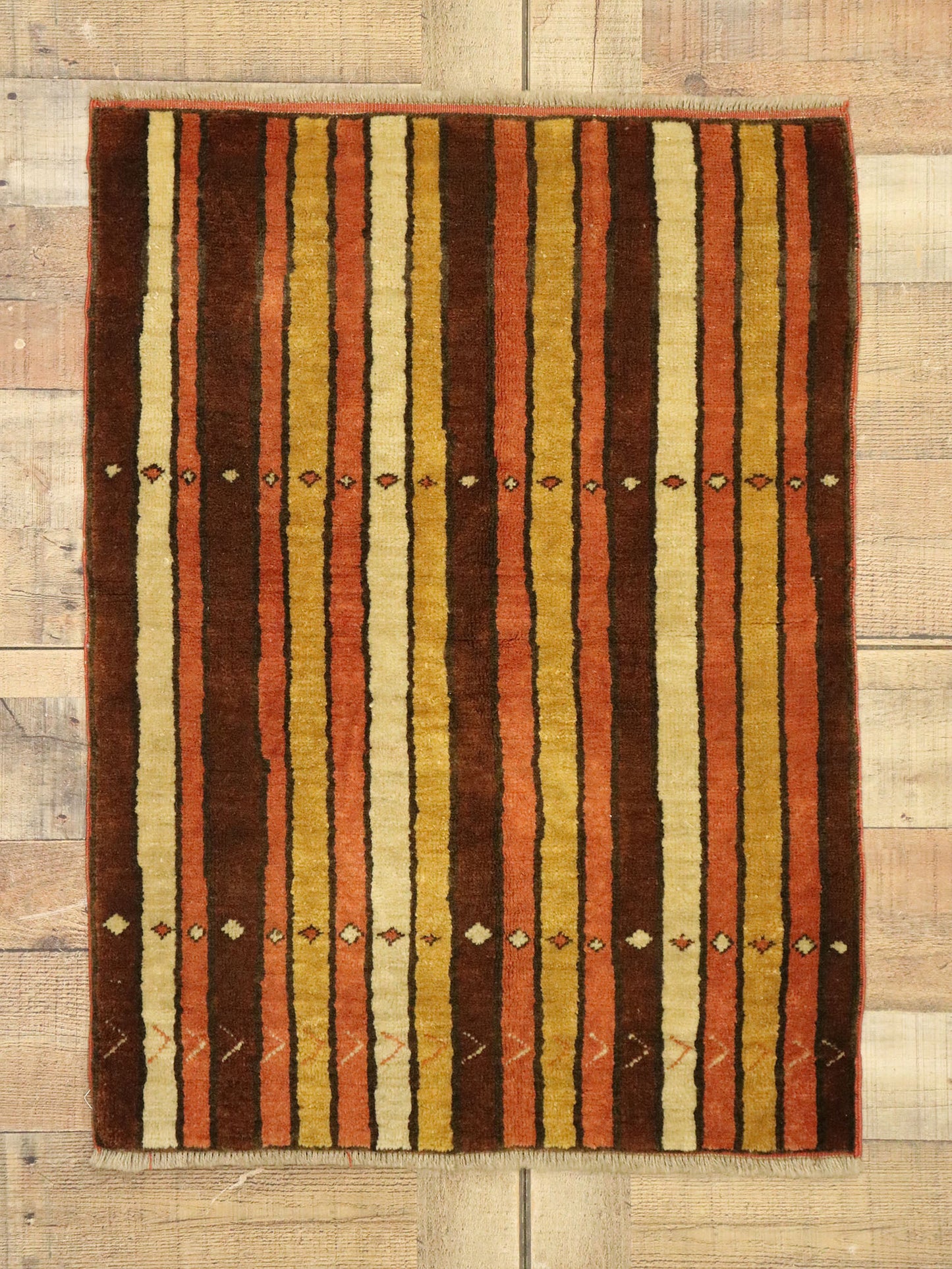 2 x 3 Vintage Turkish Oushak Rug 53094