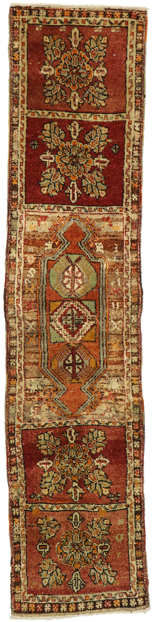 2 x 8 Vintage Turkish Oushak Runner 53095