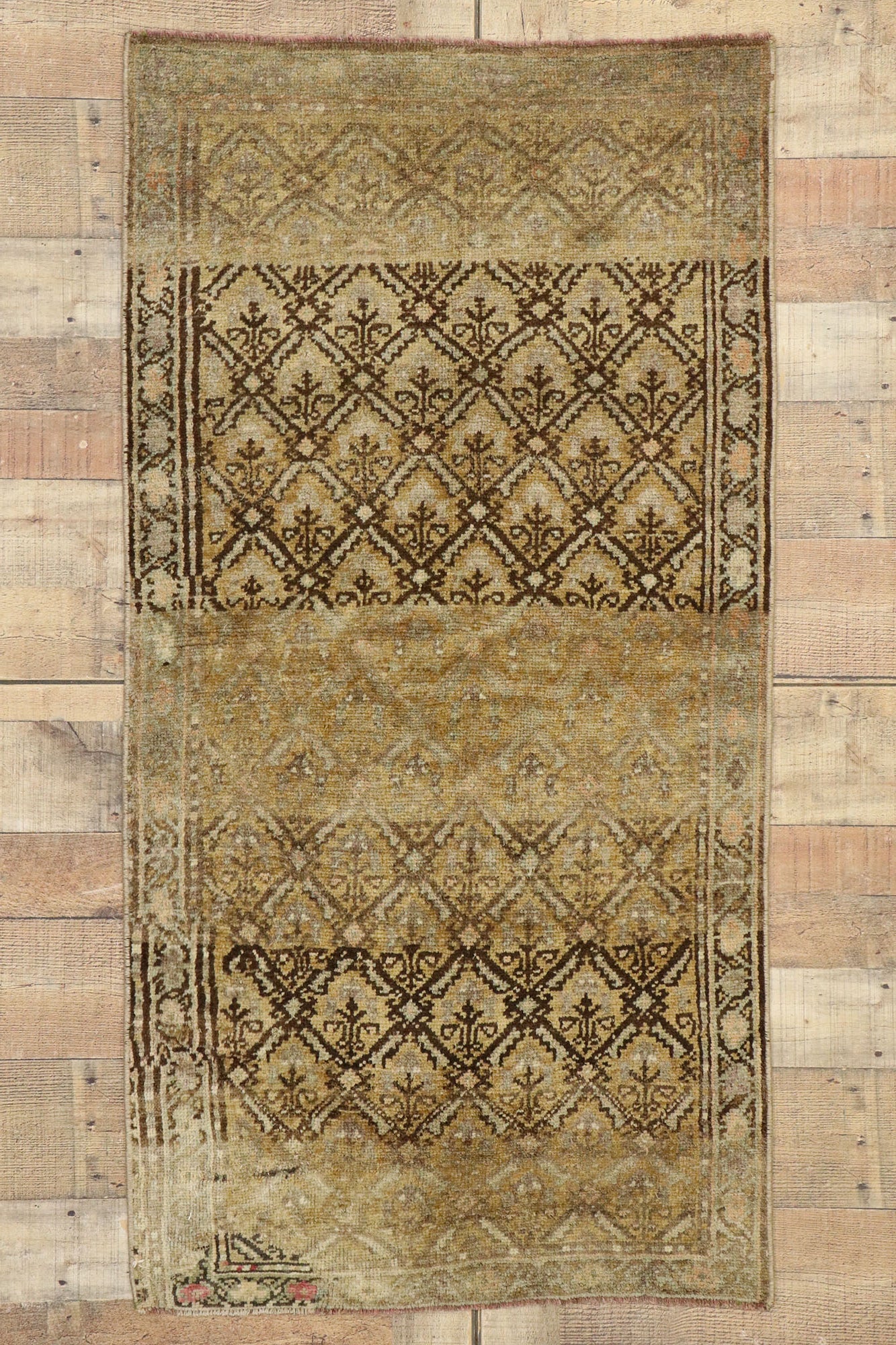3 x 5 Vintage Turkish Oushak Rug 53097