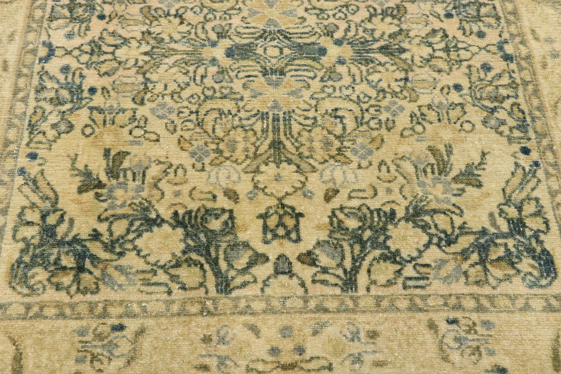 3 x 3 Vintage Turkish Oushak Rug 53098