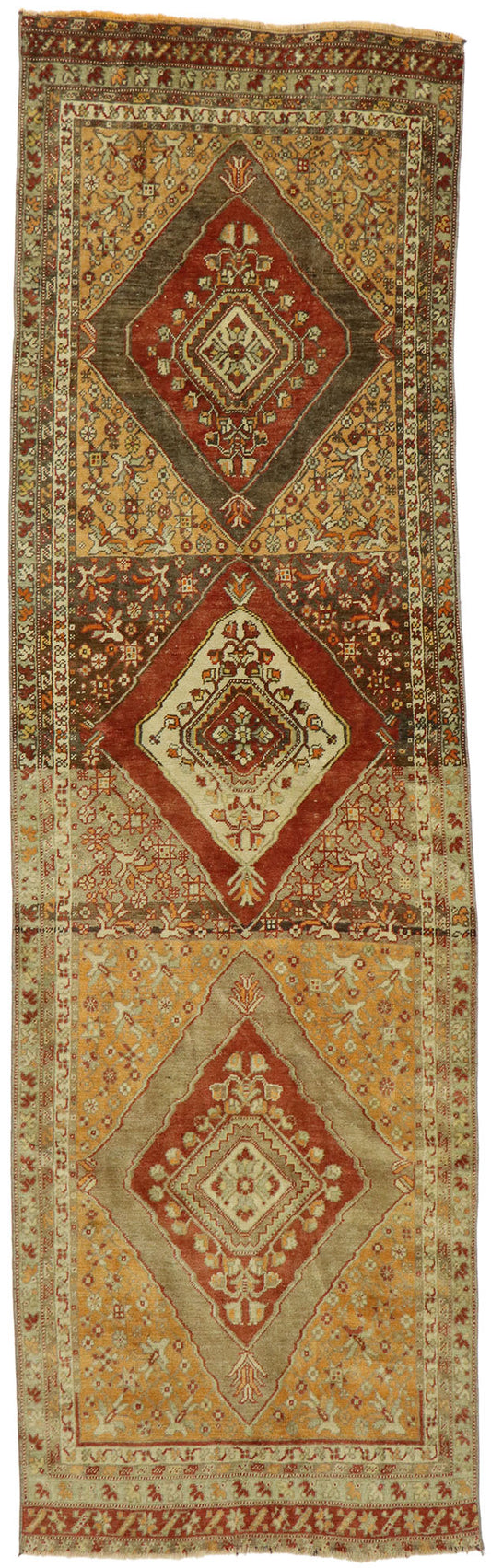3 x 10 Vintage Turkish Oushak Rug 53099
