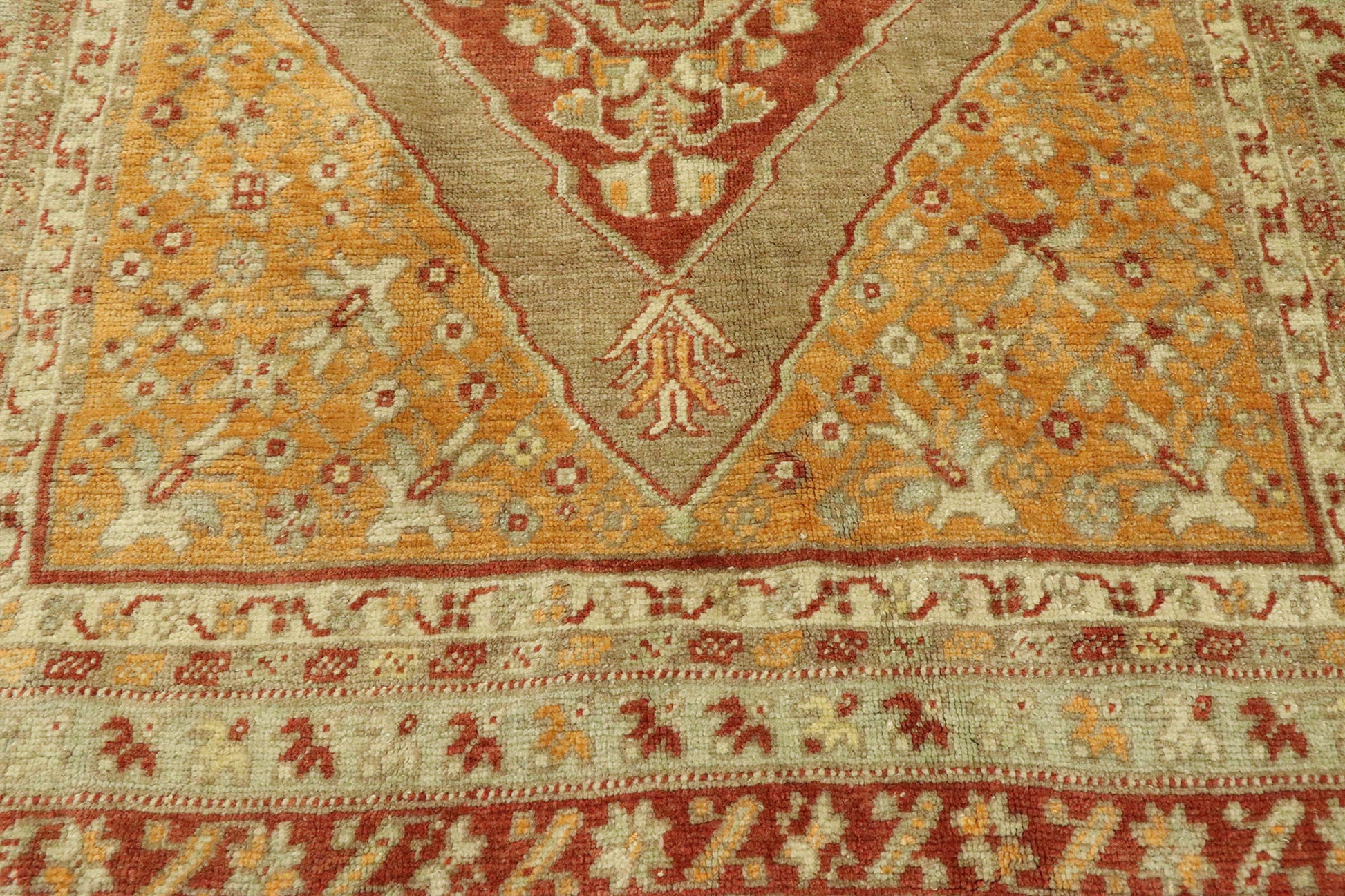 3 x 10 Vintage Turkish Oushak Rug 53099