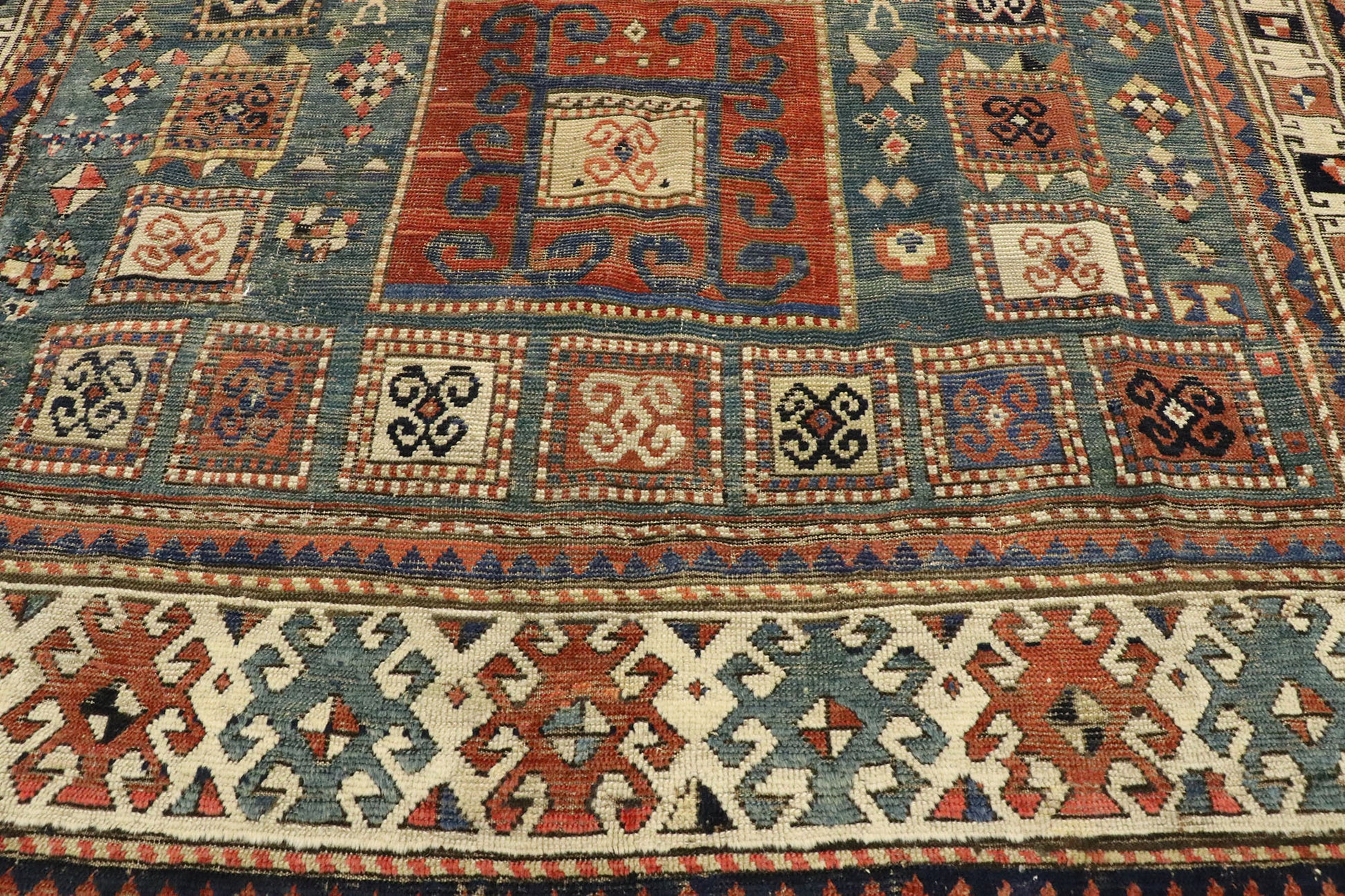 5 x 7 Antique Caucasian Kazak Rug 53101