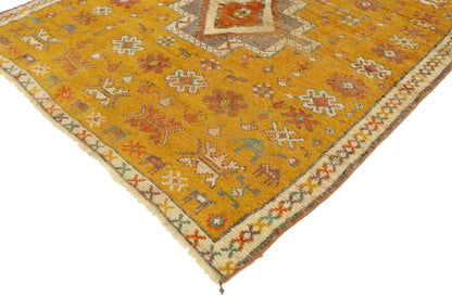 5 x 5 Vintage Turkish Oushak Rug 53102