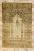 4 x 6 Vintage Turkish Oushak Prayer Rug 53104