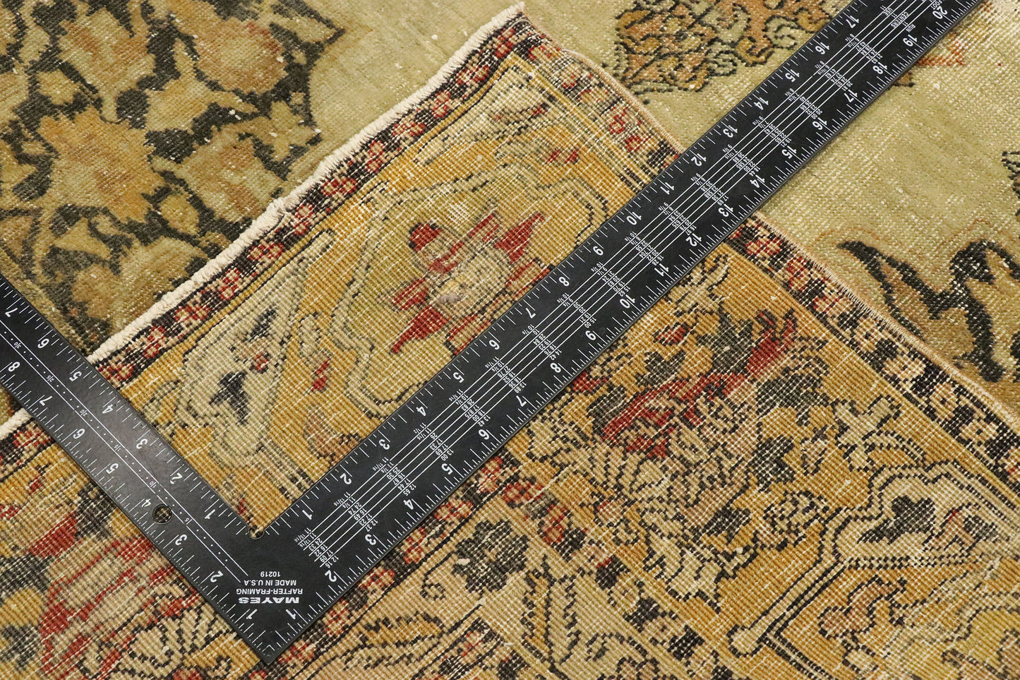 4 x 6 Vintage Turkish Oushak Prayer Rug 53104