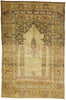 4 x 6 Vintage Turkish Oushak Prayer Rug 53104