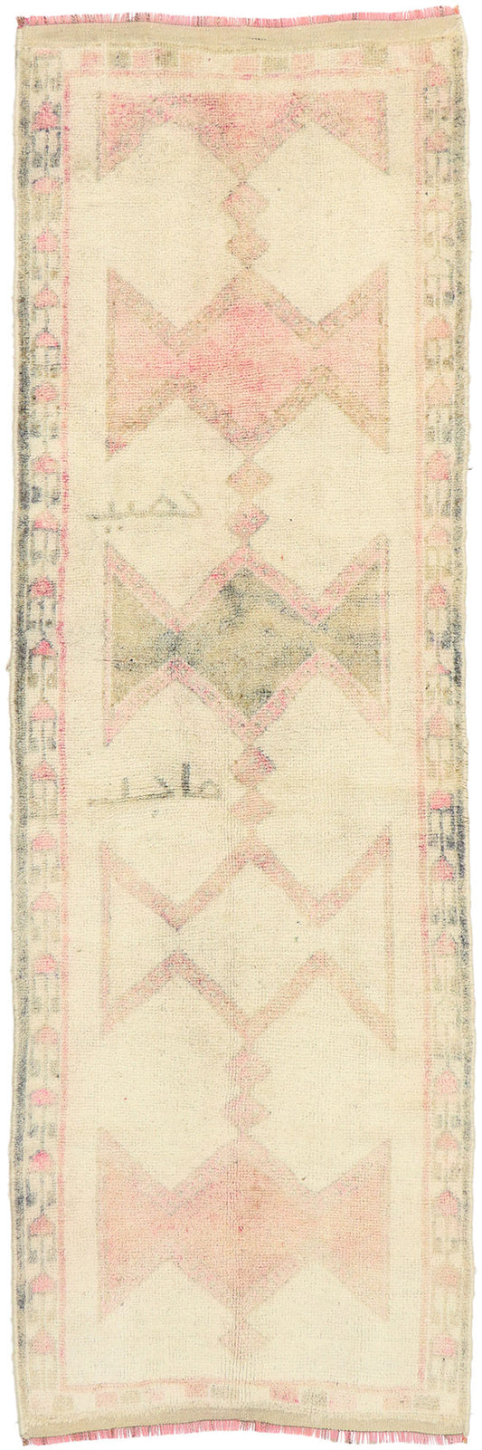 3 x 10 Vintage Turkish Oushak Runner 53107