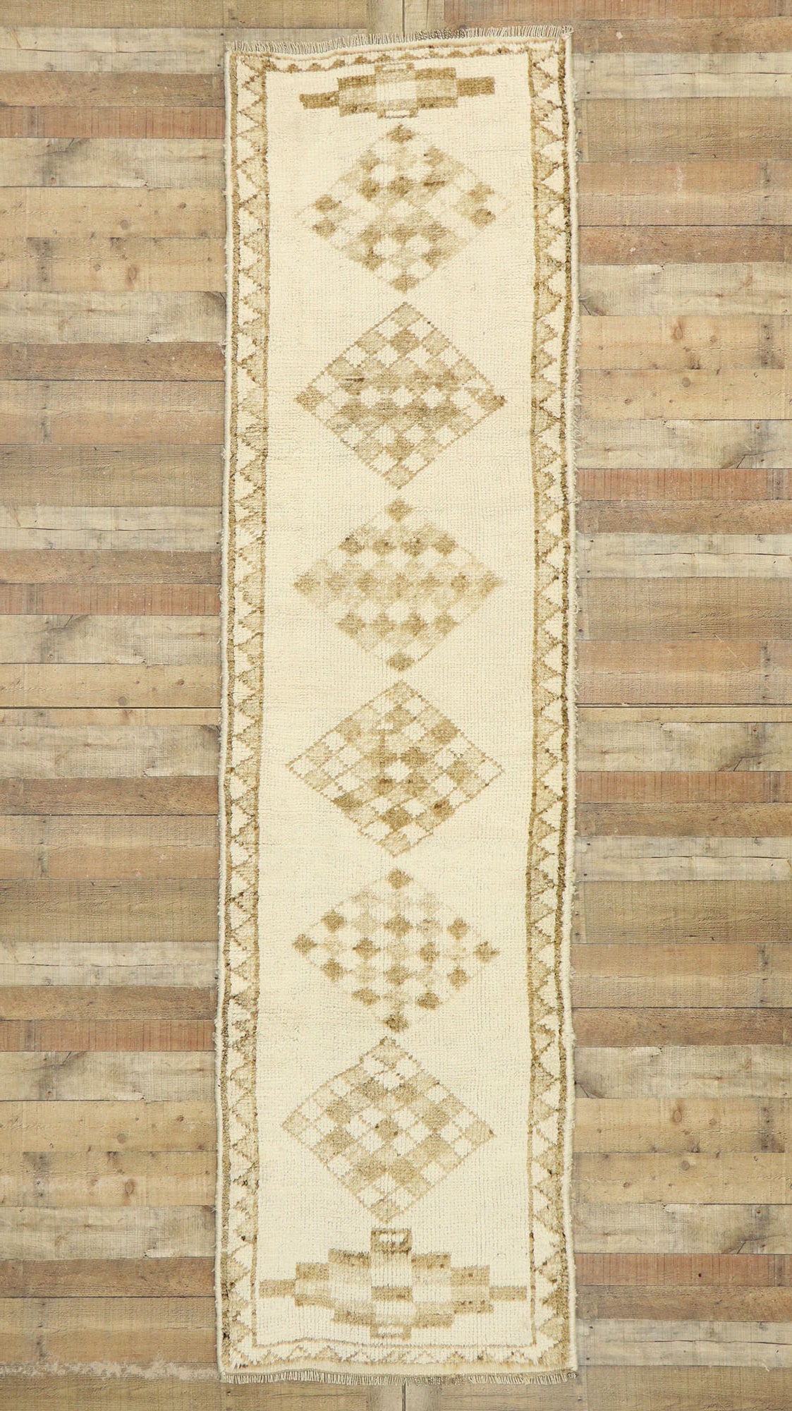 3 x 11 Vintage Turkish Oushak Runner 53108