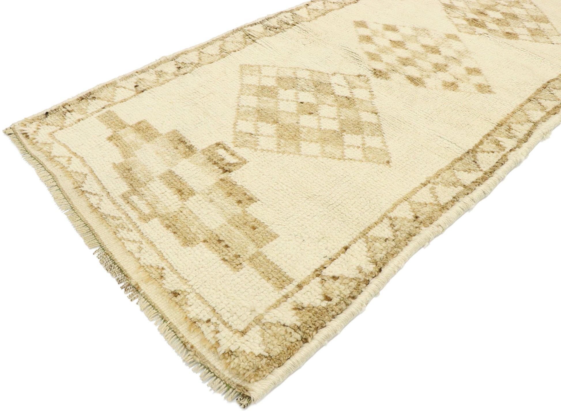 3 x 11 Vintage Turkish Oushak Runner 53108