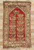 4 x 7 Vintage Anatolian Kirsehir Village Prayer Rug 53110