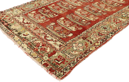 4 x 7 Vintage Anatolian Kirsehir Village Prayer Rug 53110