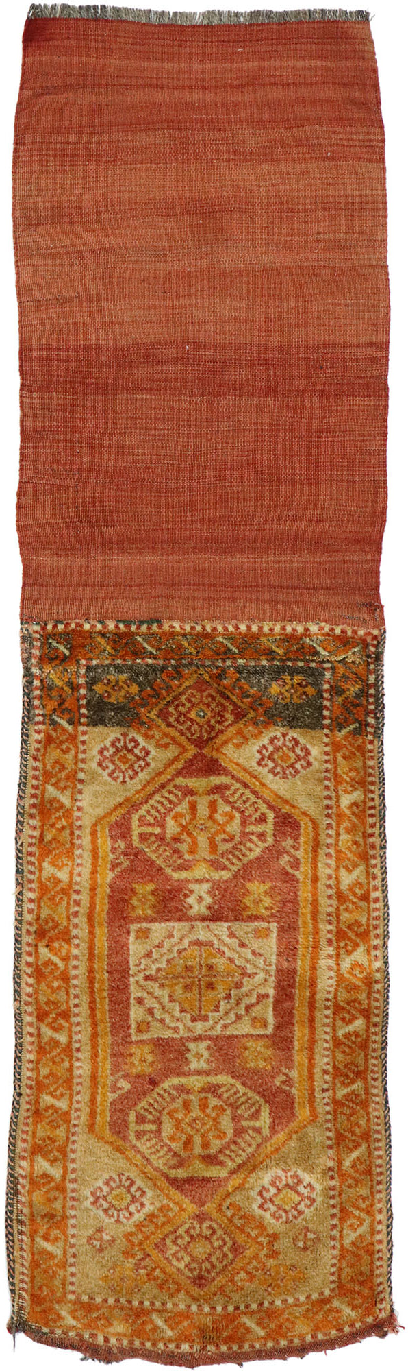 2 x 6 Vintage Turkish Oushak Saddlebag Throw Rug 53111