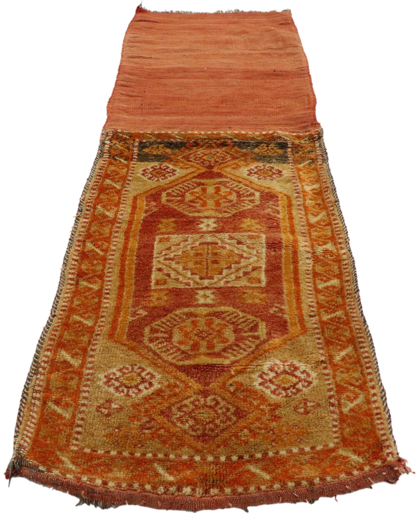 2 x 6 Vintage Turkish Oushak Saddlebag Throw Rug 53111