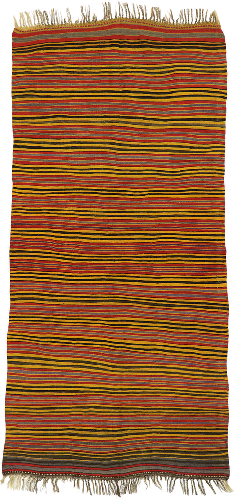 5 x 10 Vintage Turkish Kilim Rug 53112