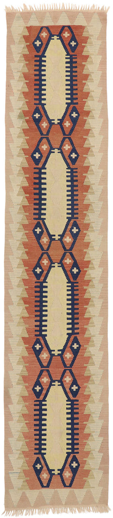 3 x 13 Vintage Turkish Kilim Runner 53113