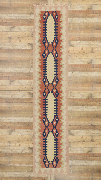 3 x 13 Vintage Turkish Kilim Runner 53113