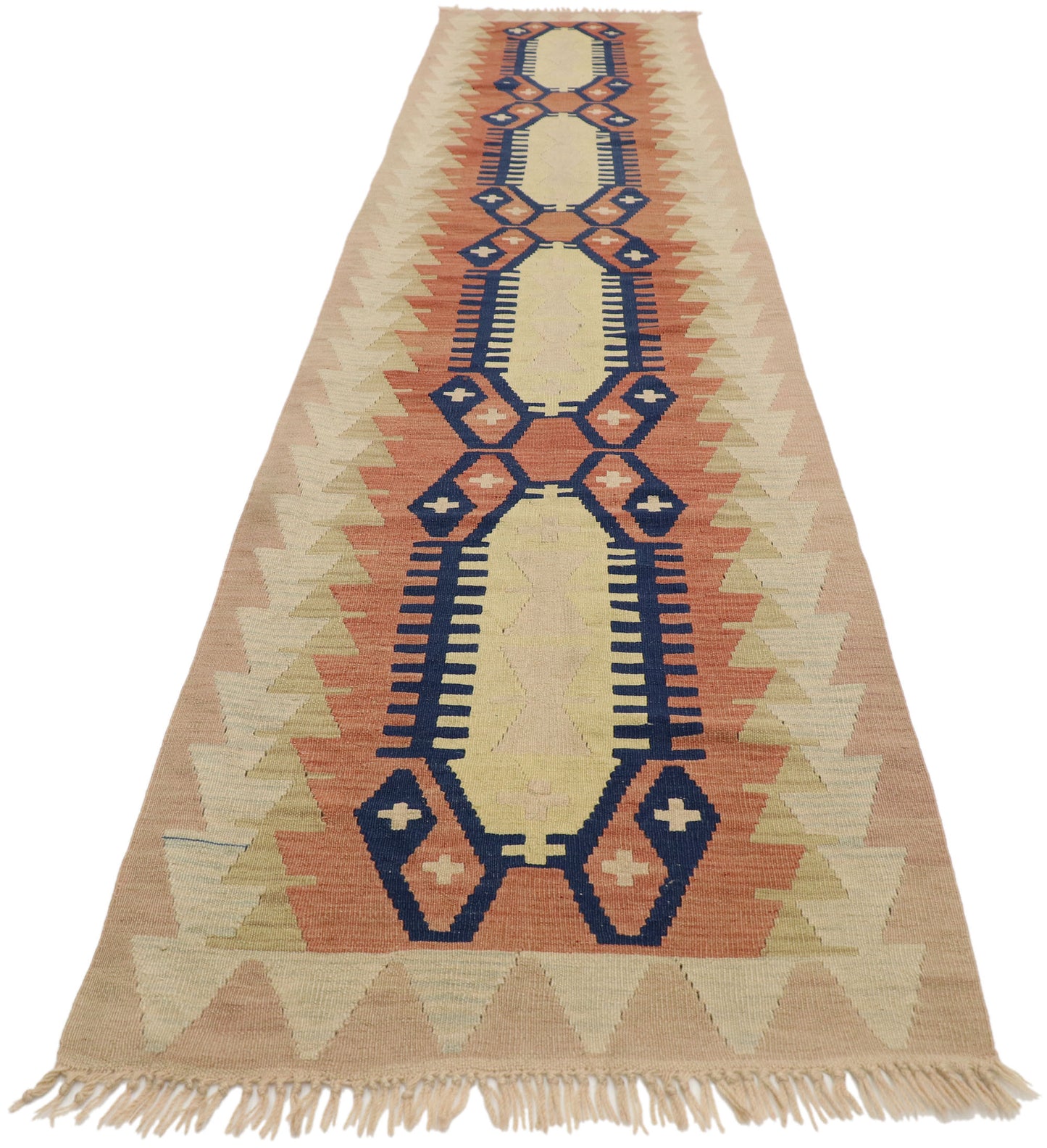 3 x 13 Vintage Turkish Kilim Runner 53113