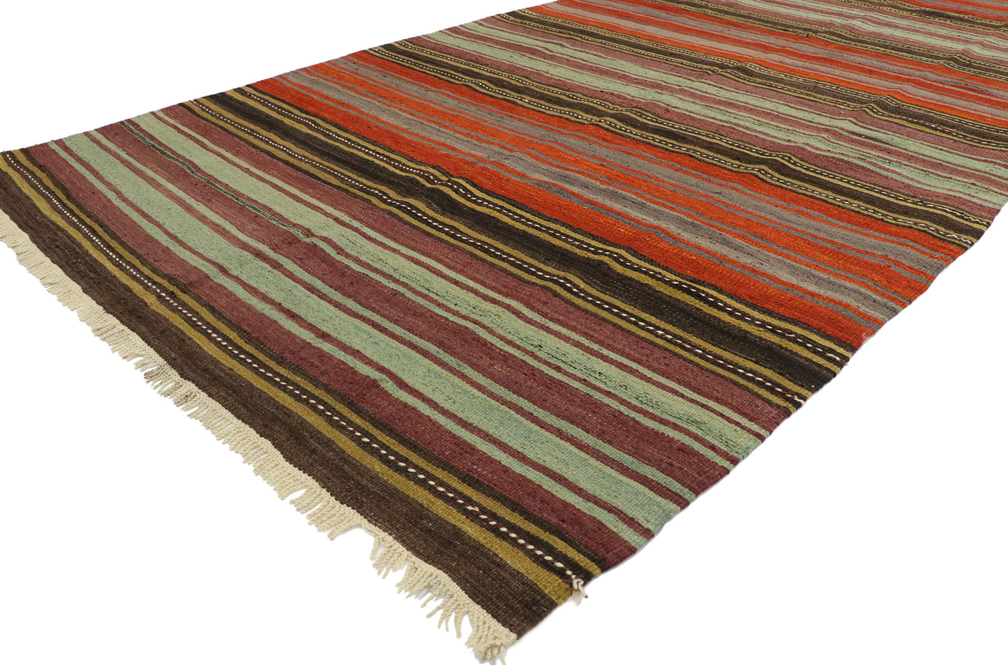 5 x 14 Vintage Turkish Kilim Rug 53114
