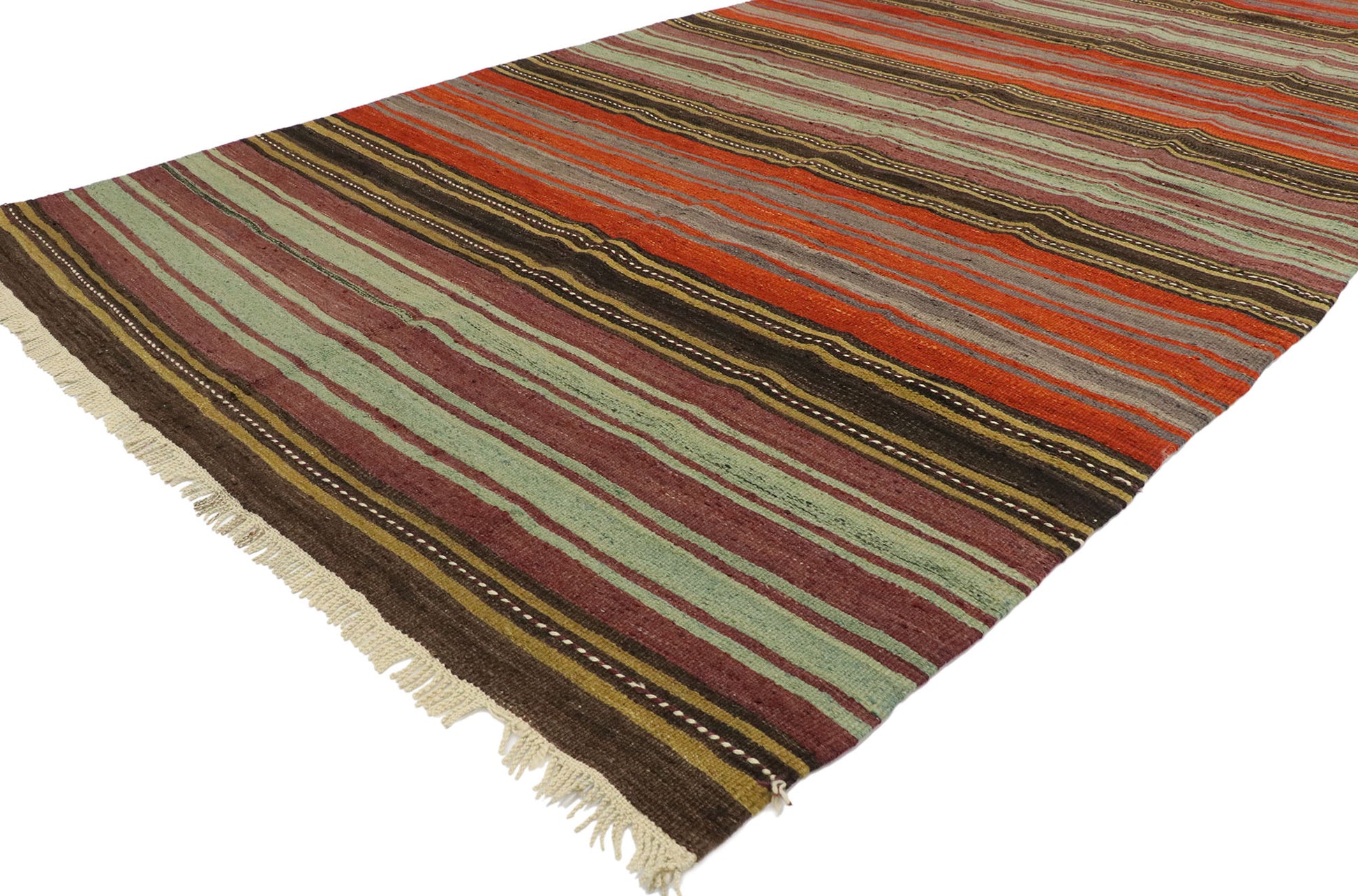 5 x 14 Vintage Turkish Kilim Rug 53114