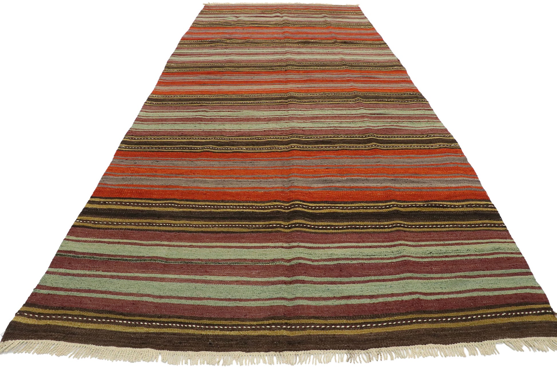 5 x 14 Vintage Turkish Kilim Rug 53114