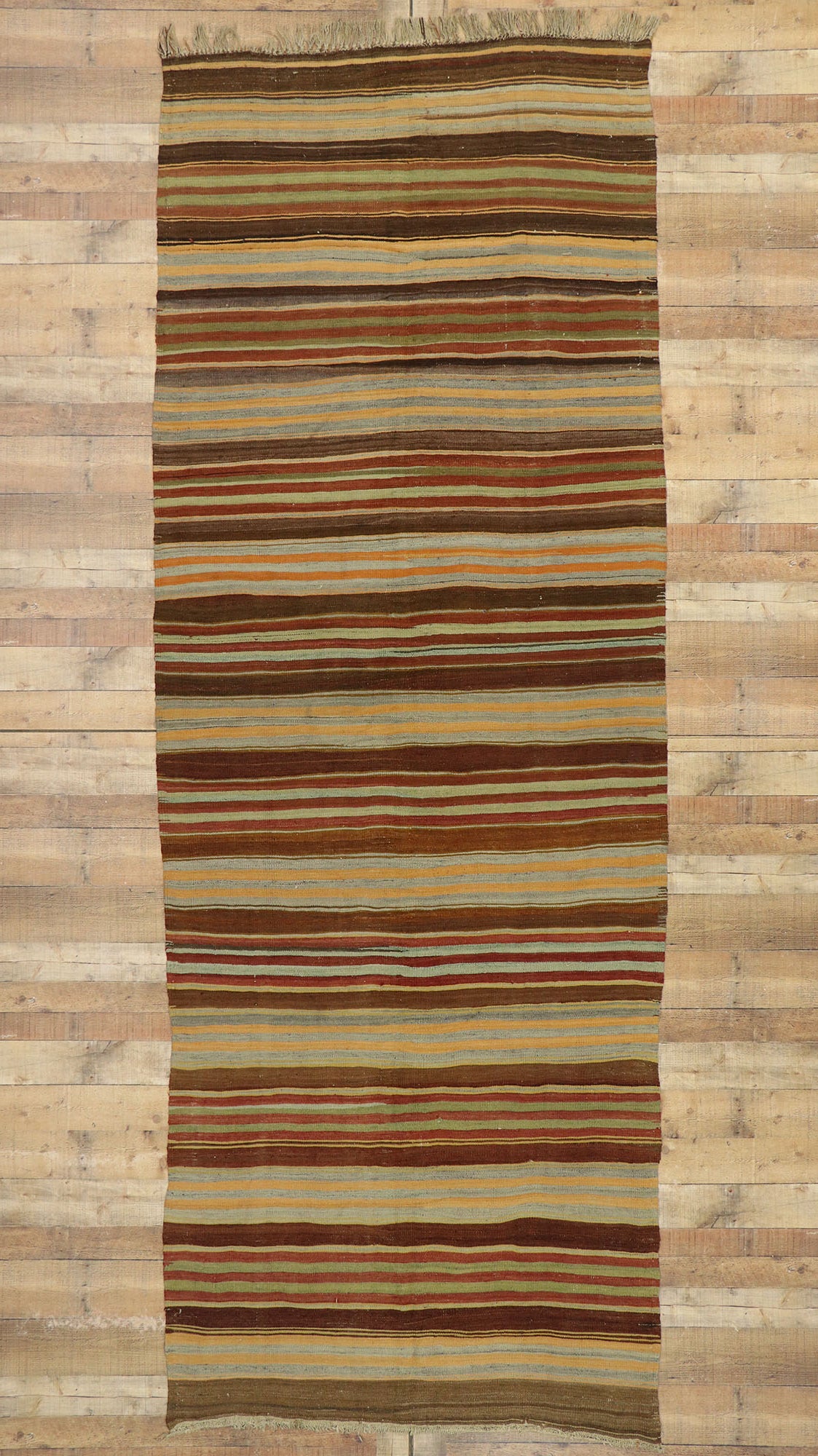 5 x 13 Vintage Turkish Kilim Runner 53115