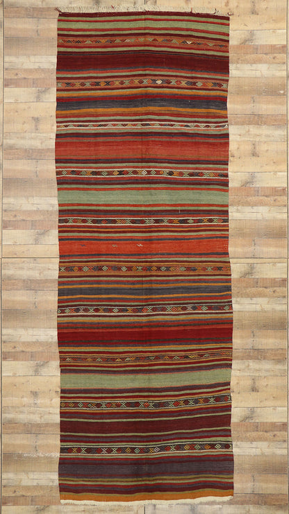 5 x 14 Vintage Turkish Kilim Rug 53118