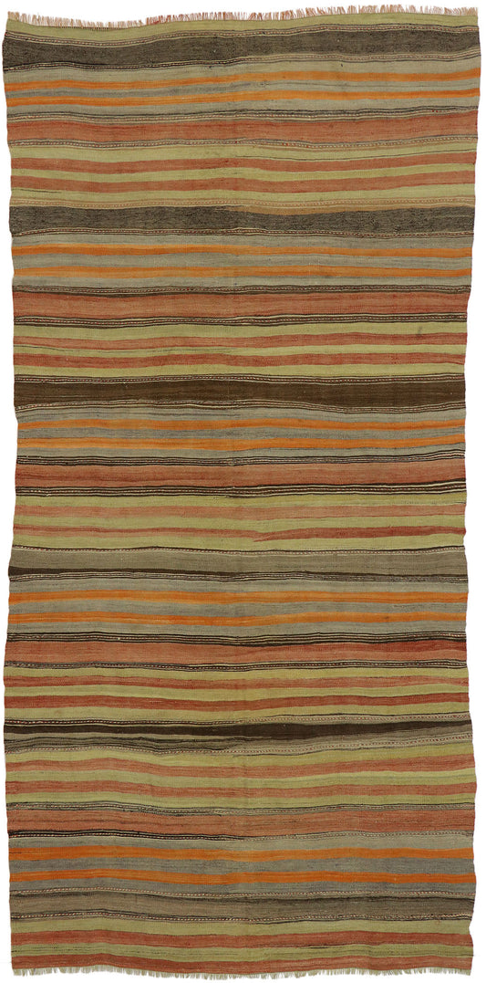 5 x 9 Vintage Turkish Kilim Rug 53121