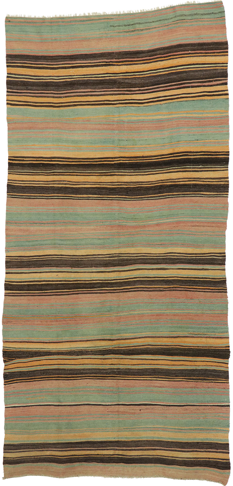 5 x 11 Vintage Turkish Kilim Rug 53122