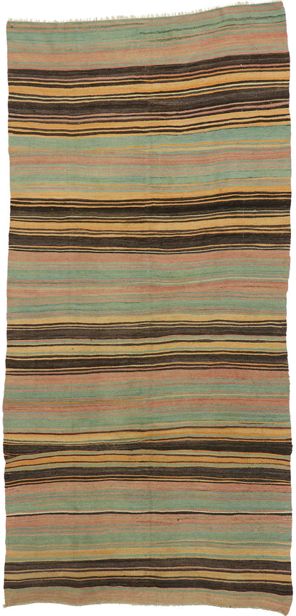 5 x 11 Vintage Turkish Kilim Rug 53122