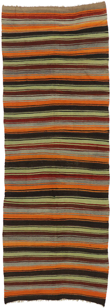 5 x 13 Vintage Turkish Kilim Runner 53123