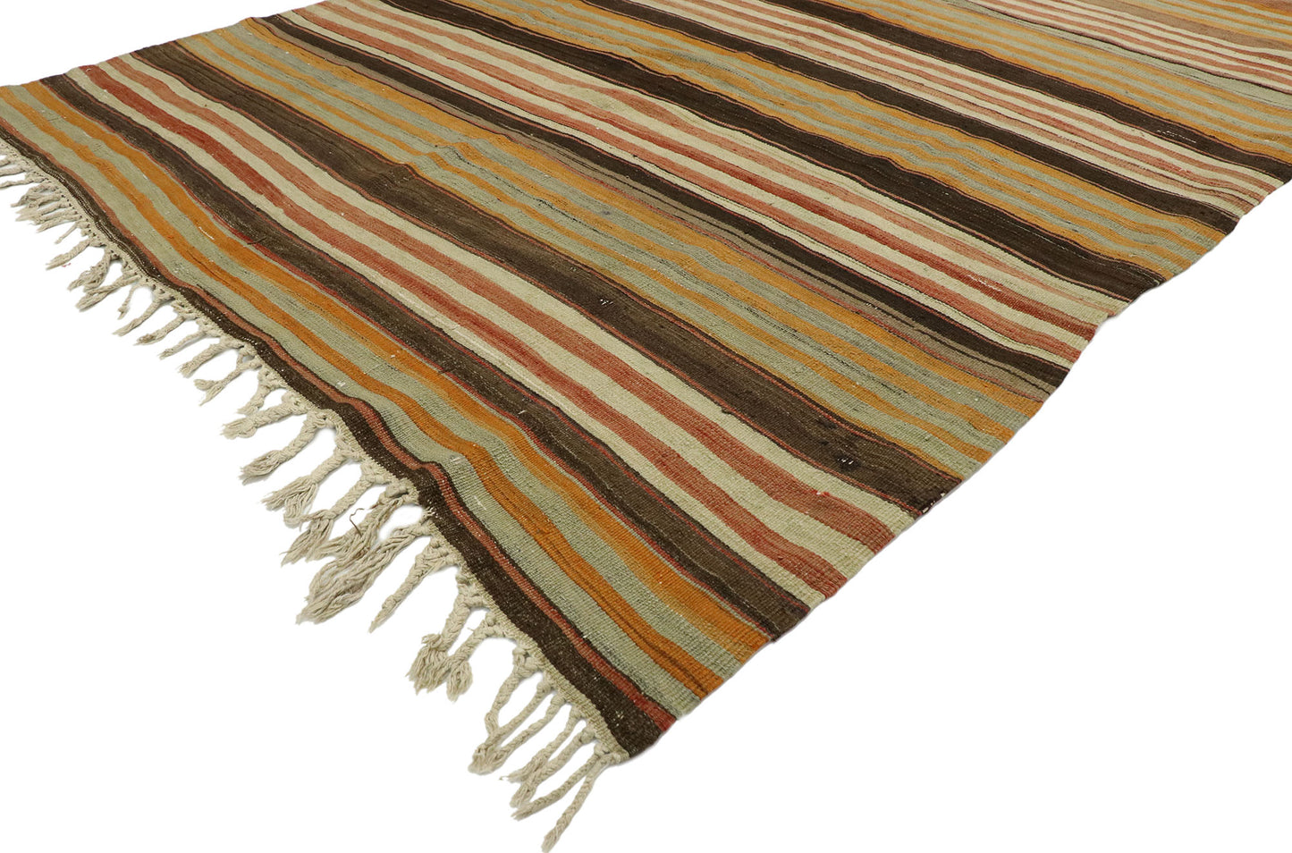 5 x 11 Vintage Turkish Kilim Runner 53124