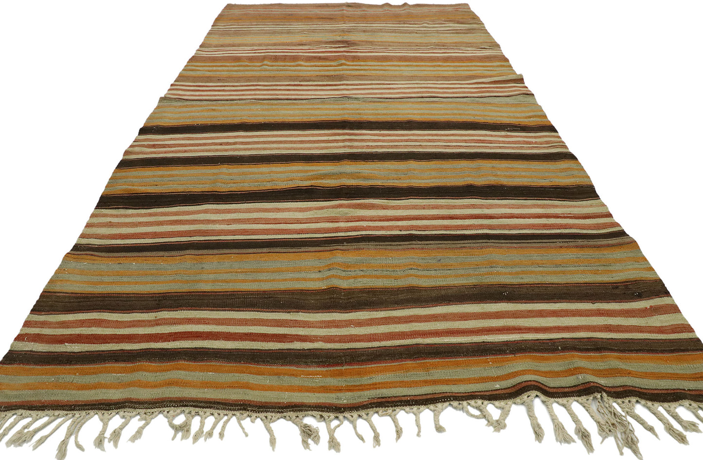 5 x 11 Vintage Turkish Kilim Runner 53124