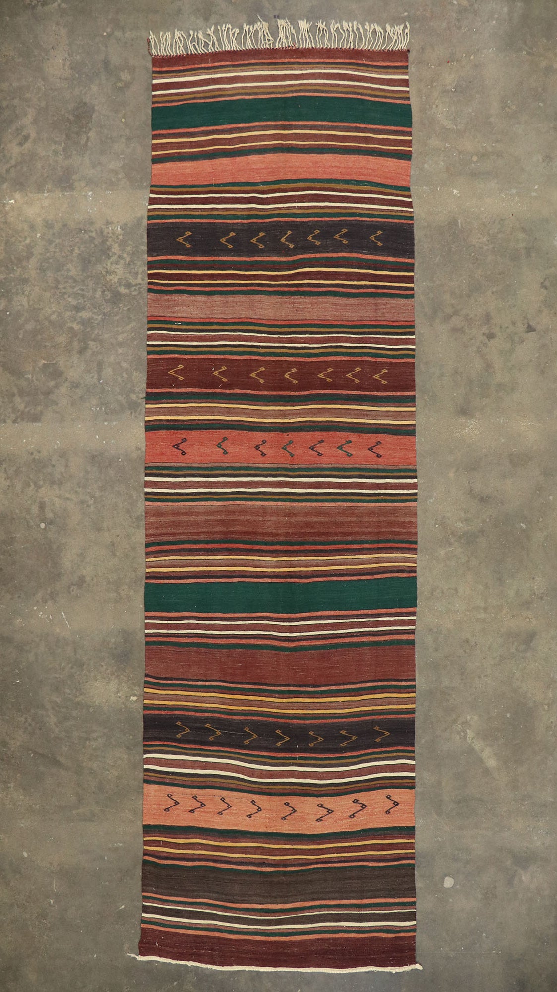 5 x 16 Vintage Turkish Kilim Rug 53126
