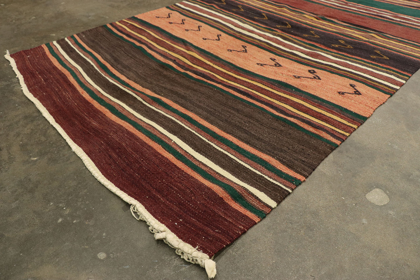 5 x 16 Vintage Turkish Kilim Rug 53126
