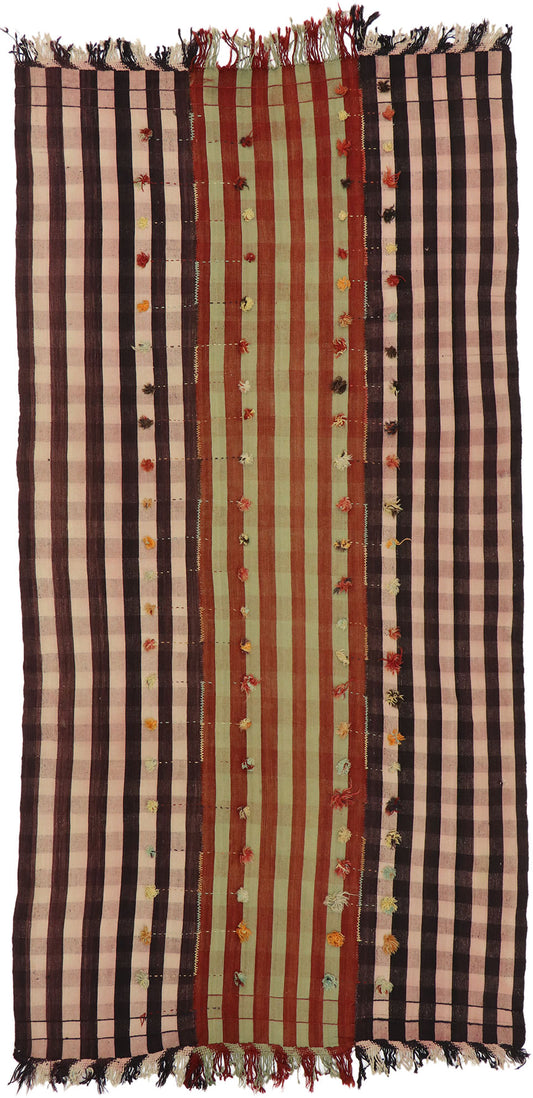6 x 12 Vintage Turkish Kilim Runner 53132