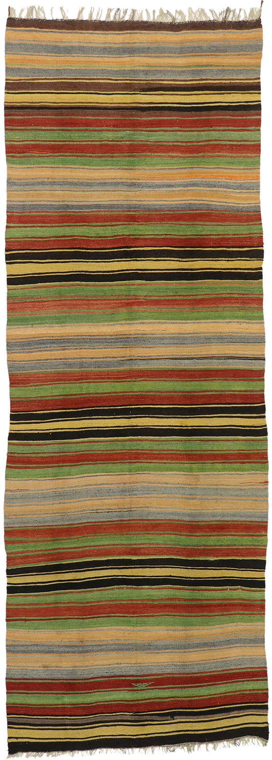 5 x 14 Vintage Turkish Kilim Runner 53133