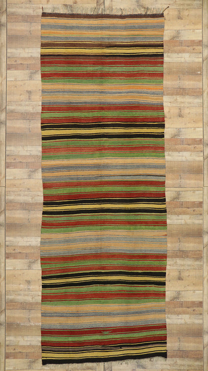 5 x 14 Vintage Turkish Kilim Runner 53133