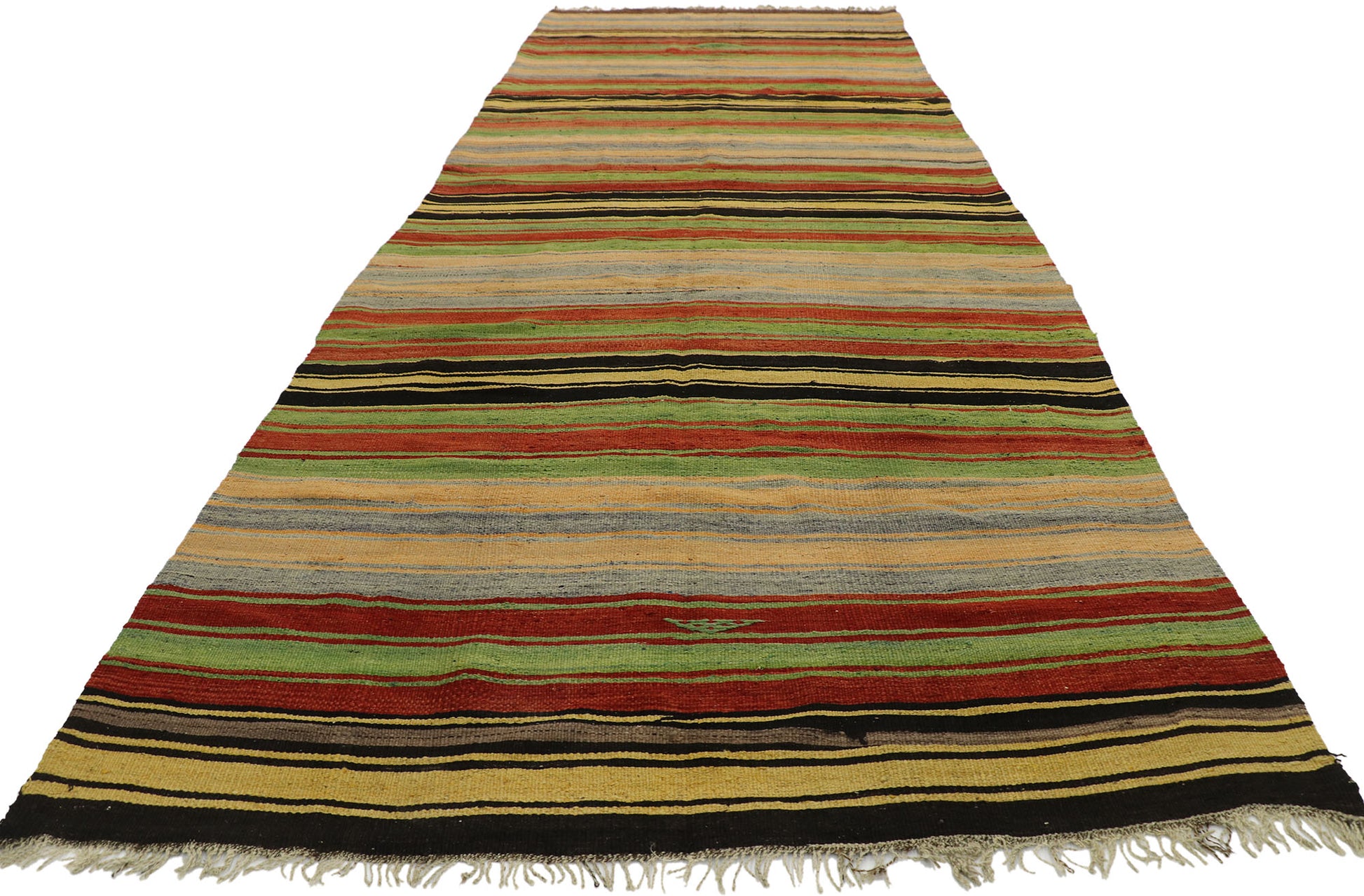 5 x 14 Vintage Turkish Kilim Runner 53133