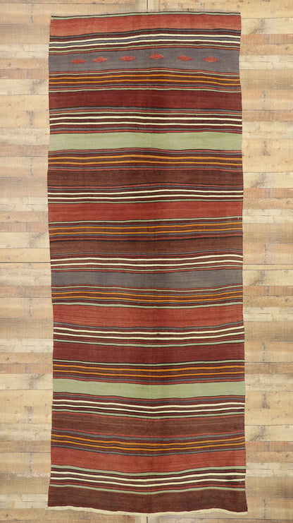 5 x 13 Vintage Turkish Kilim Runner 53135